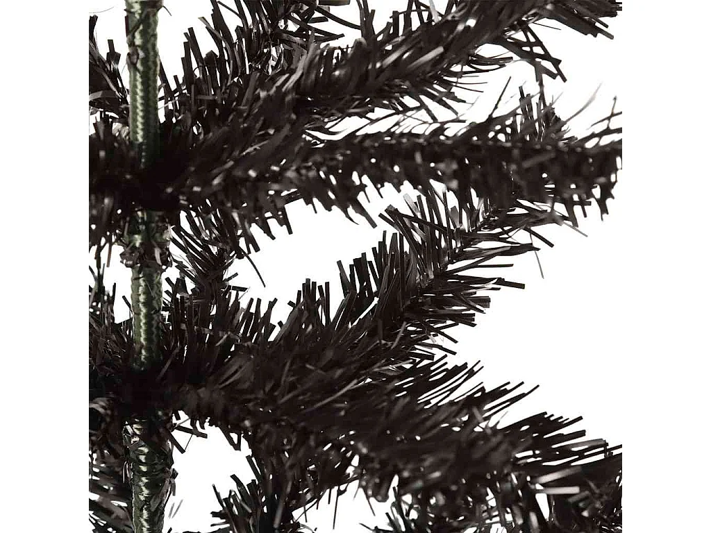 Kerstboom smal 150 cm zwart