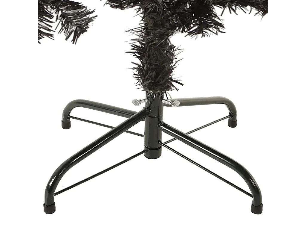 Kerstboom smal 150 cm zwart