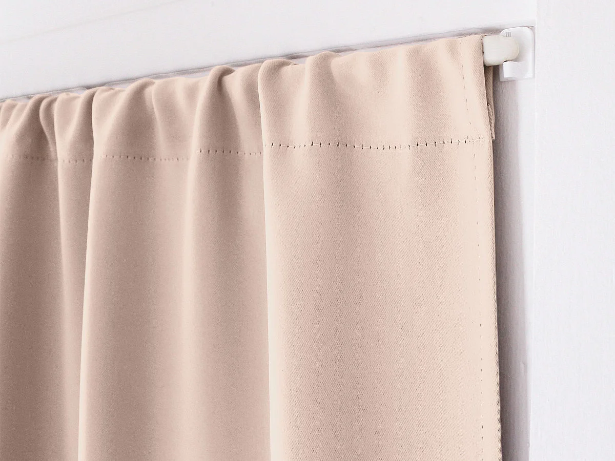 Rideau de Porte Occultant "Reglisse" 90x210cm Naturel