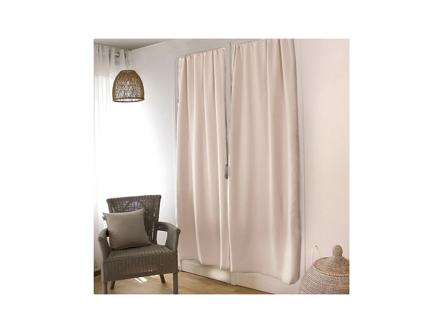 Rideau porte occultant BASIC 90 x 210 cm  - Enjoy Home