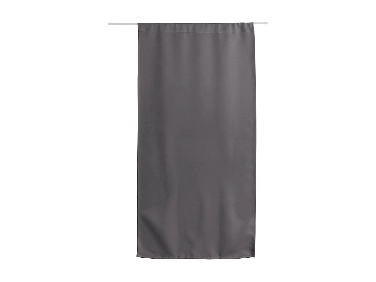Rideau de Porte Occultant "Reglisse" 90x210cm Gris Foncé