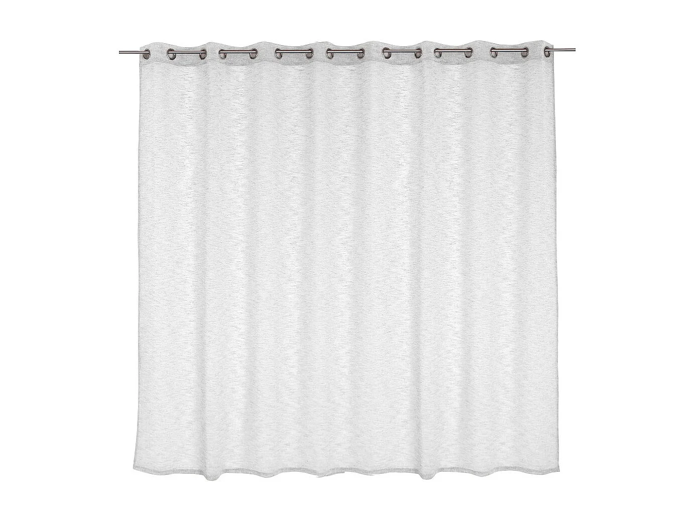 Rideau Voilage XXL Effet Lin "Maya" 300x240cm Blanc