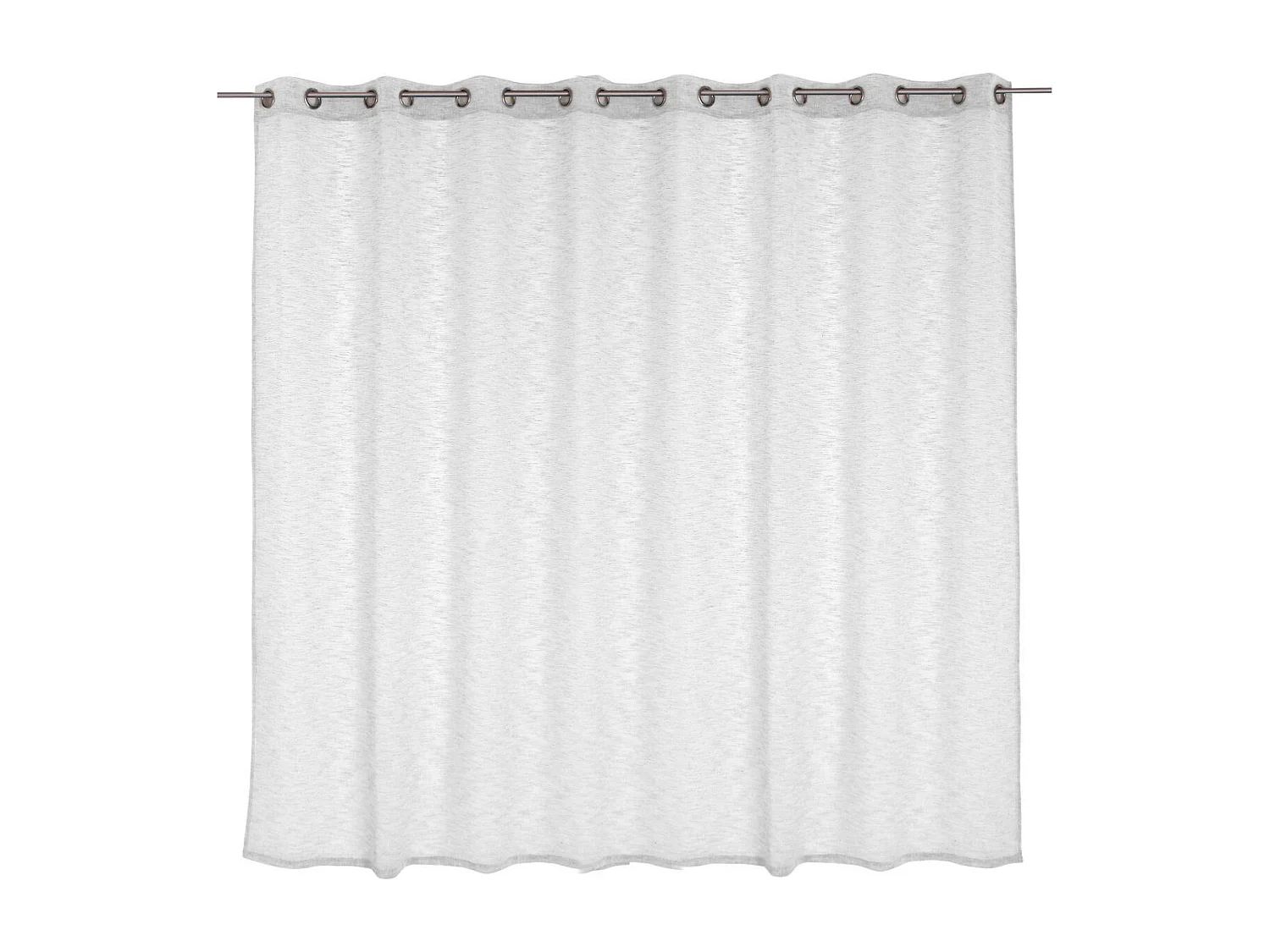 Rideau Voilage XXL Effet Lin "Maya" 300x240cm Blanc