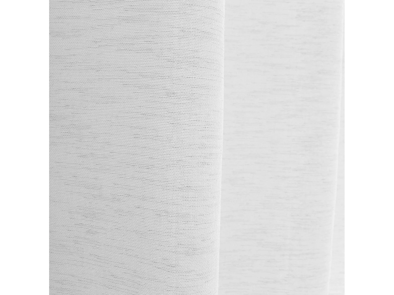 Rideau Voilage XXL Effet Lin "Maya" 300x240cm Blanc
