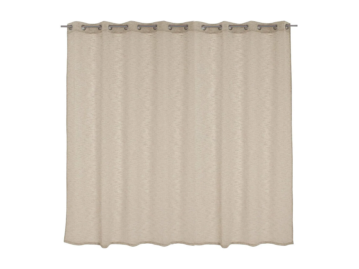 Rideau Voilage XXL Effet Lin "Maya" 300x240cm Écru