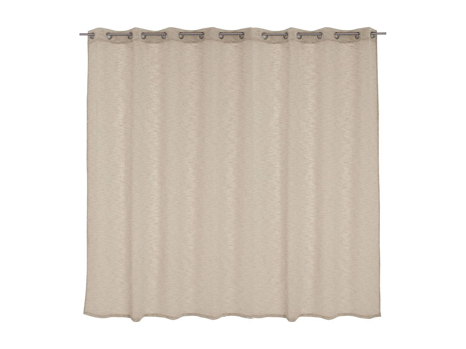 Rideau Voilage XXL Effet Lin "Maya" 300x240cm Écru