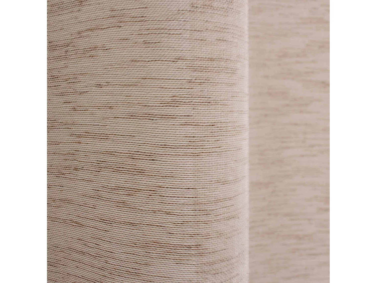 Rideau Voilage XXL Effet Lin "Maya" 300x240cm Naturel