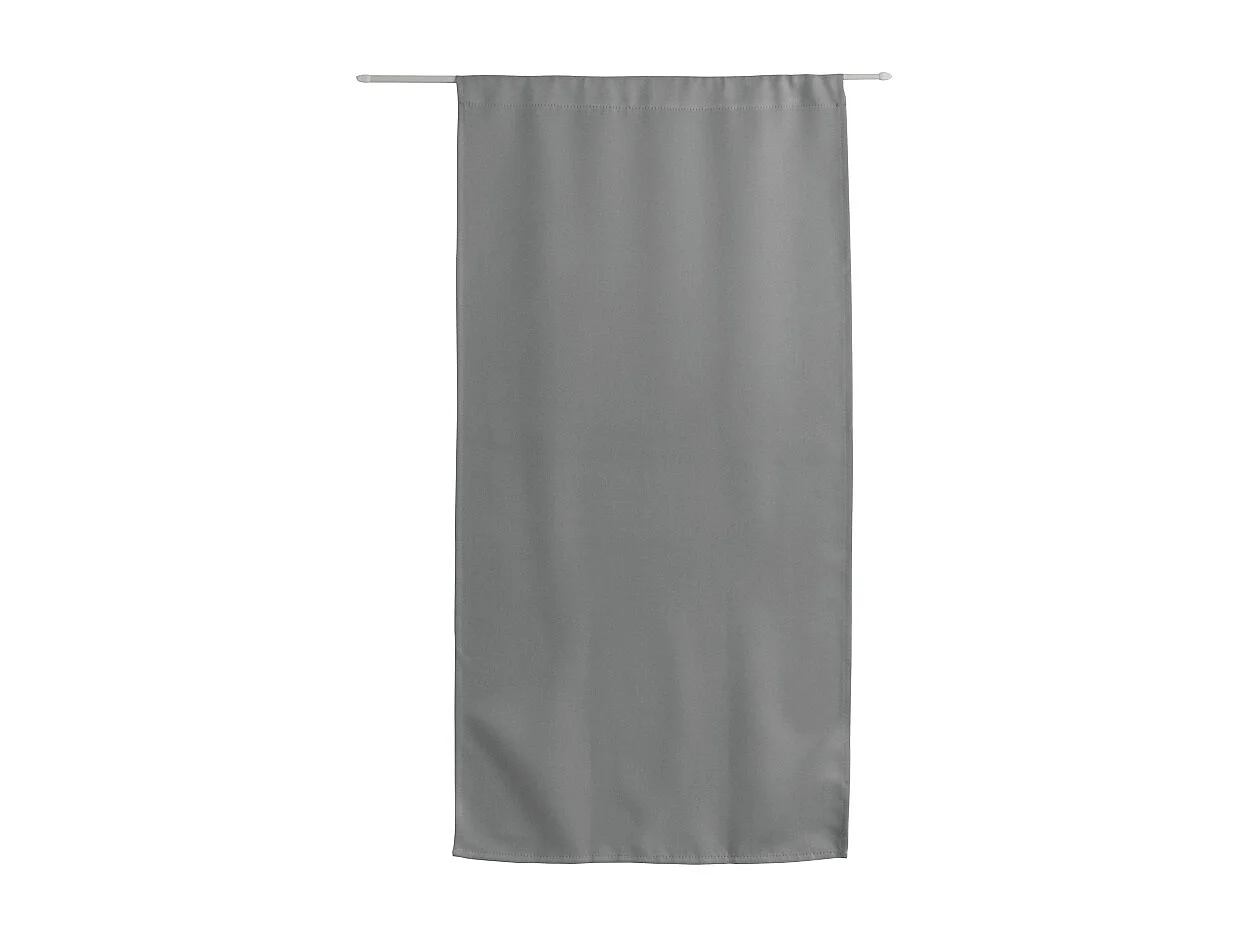Rideau de Porte Occultant "Reglisse" 90x210cm Gris Clair