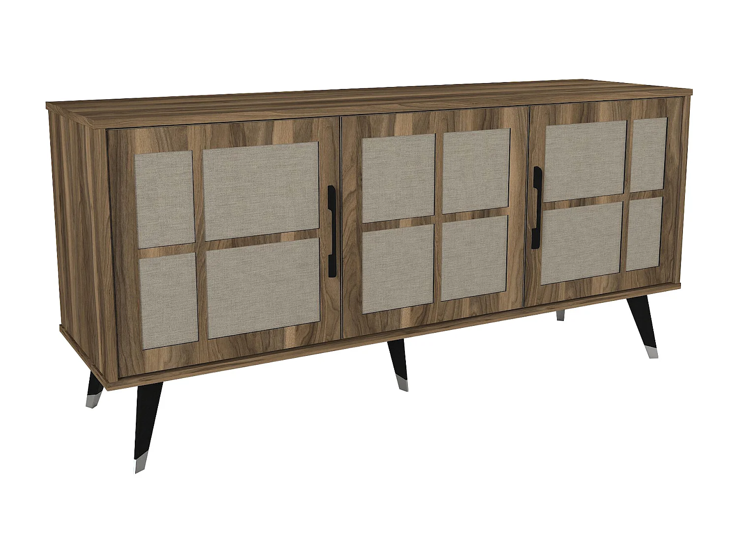 Sideboard Logan Walnuss Grau