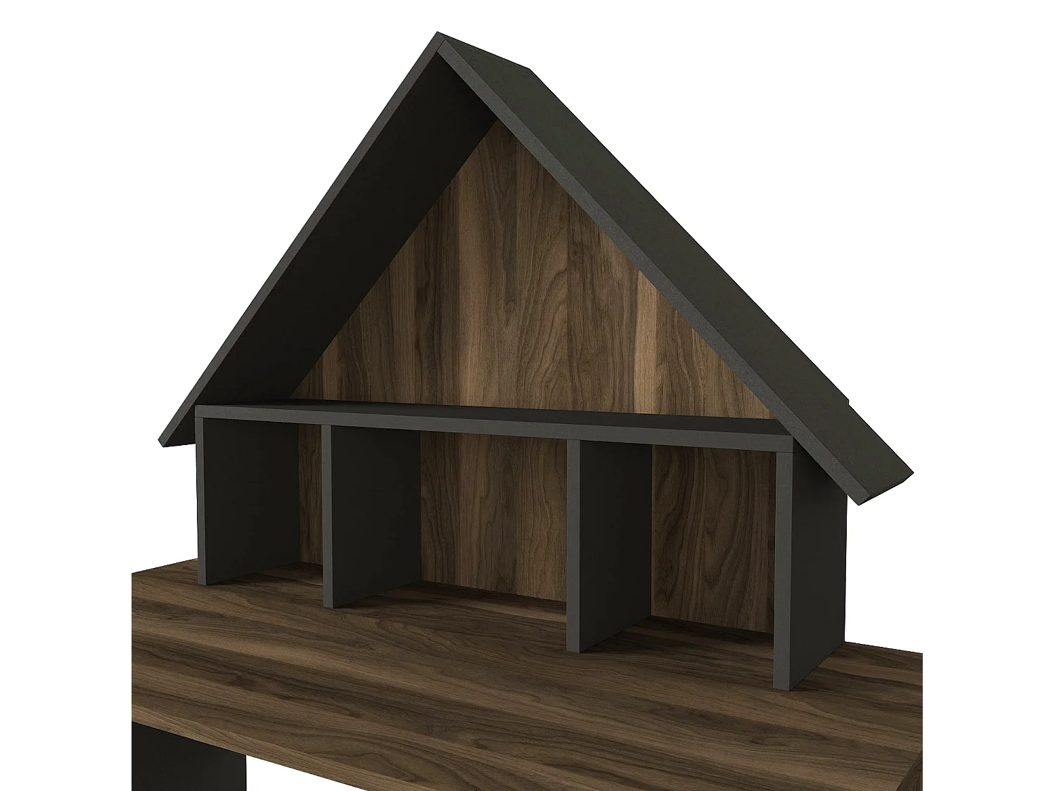 Schreibtisch Denver Walnuss Anthrazit