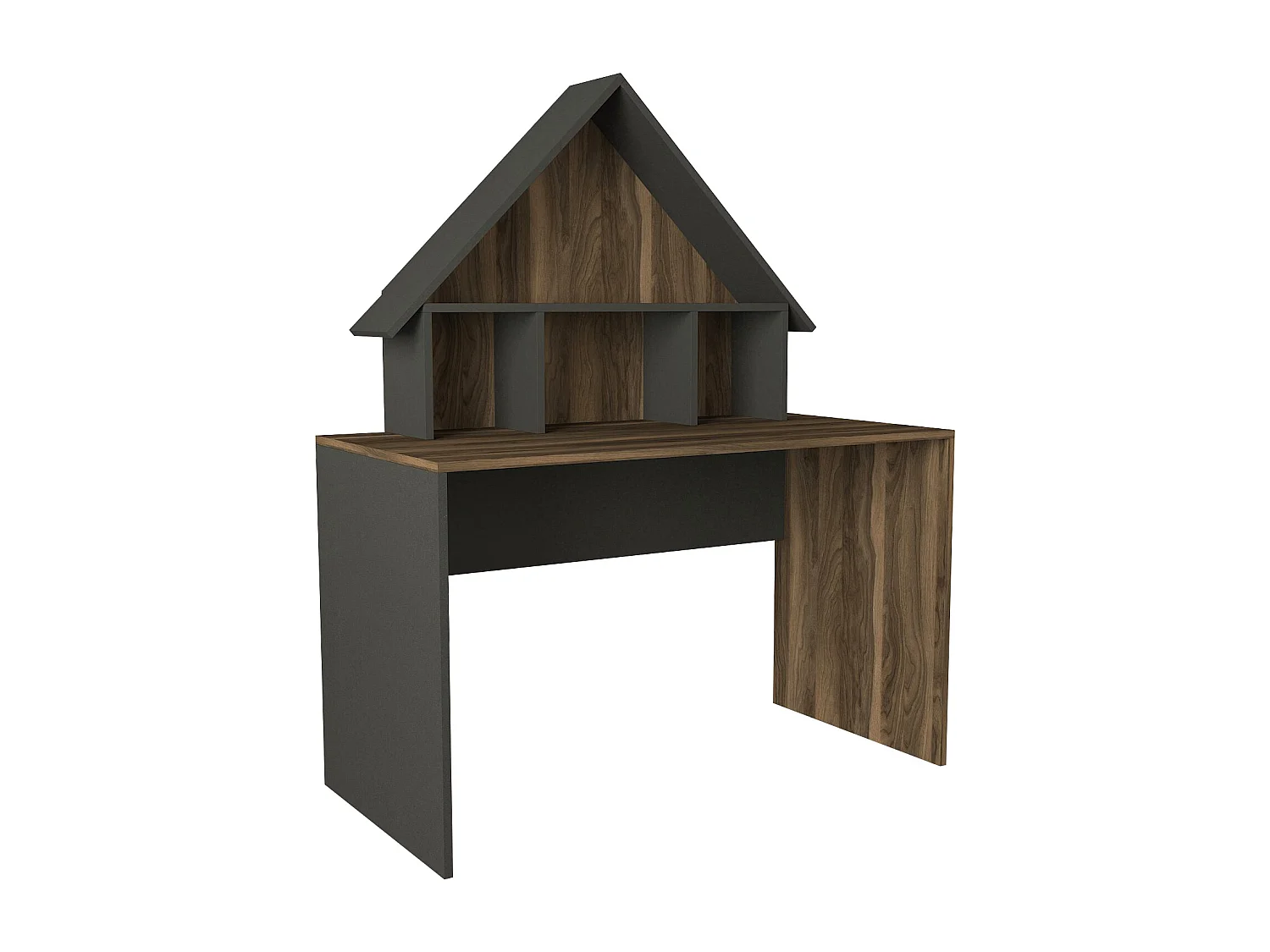 Schreibtisch Denver Walnuss Anthrazit