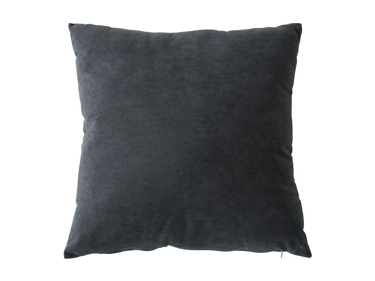 Coussin Déco en Velours "Câlin" 40x40cm Gris Foncé