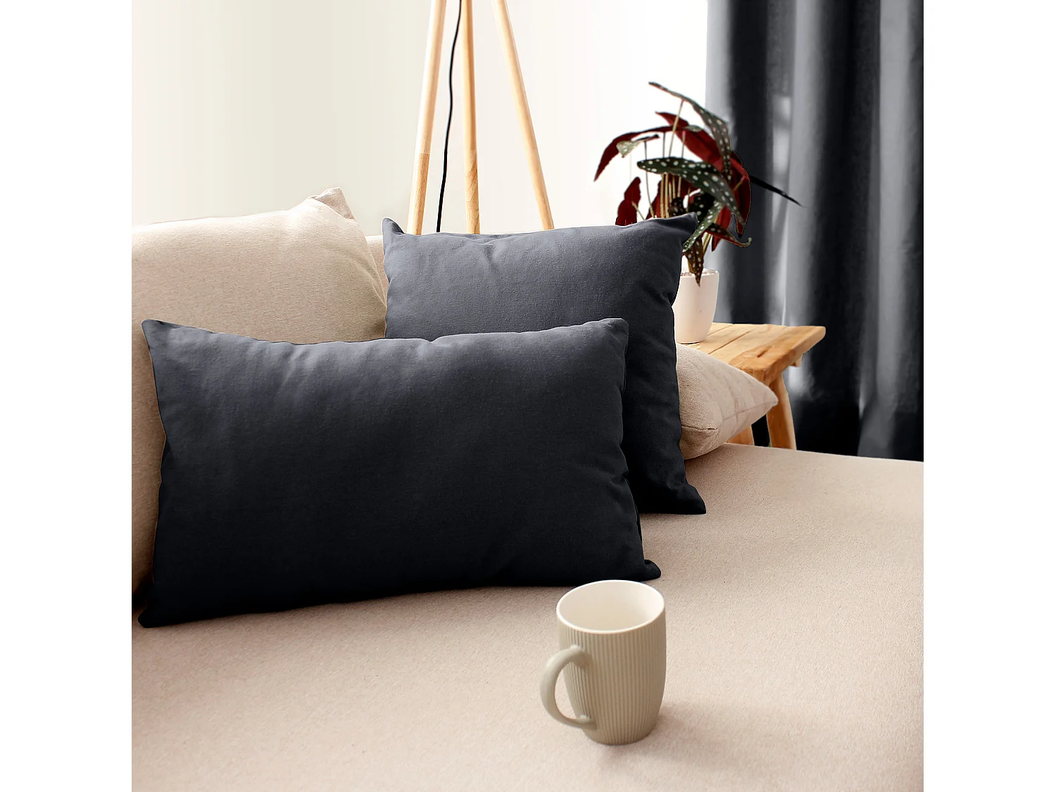 Cojín no desenfundable de algodón unido