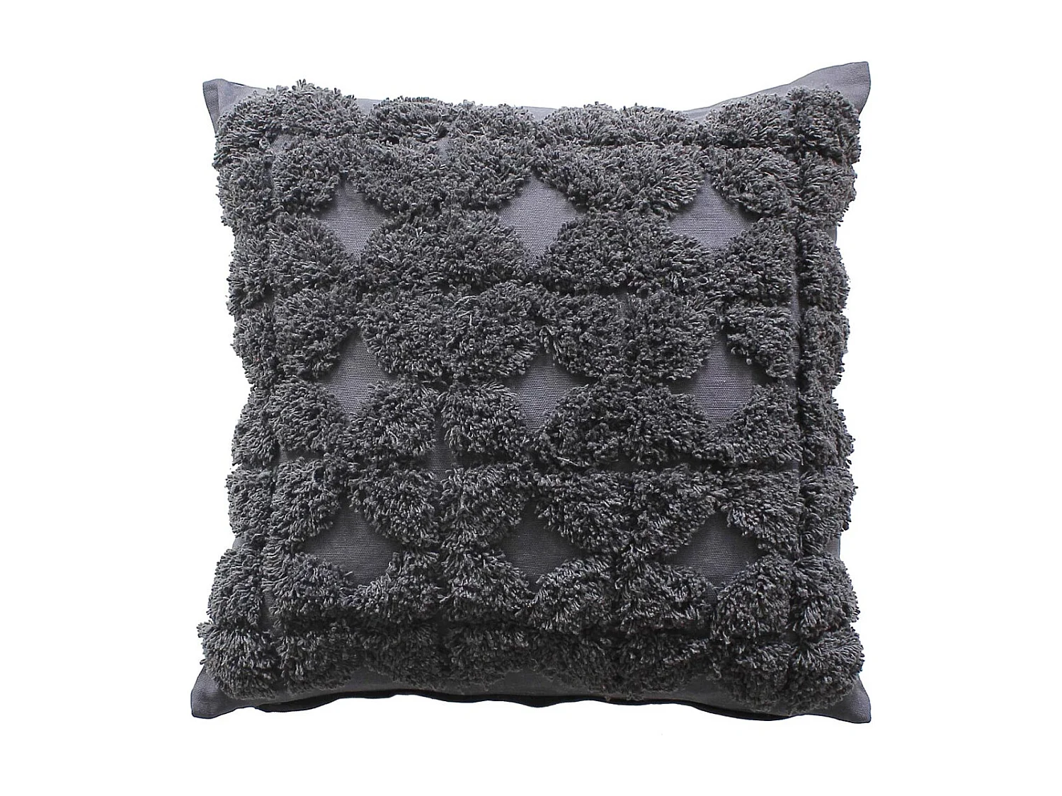 Cojín desmontable con bordados de efecto lana