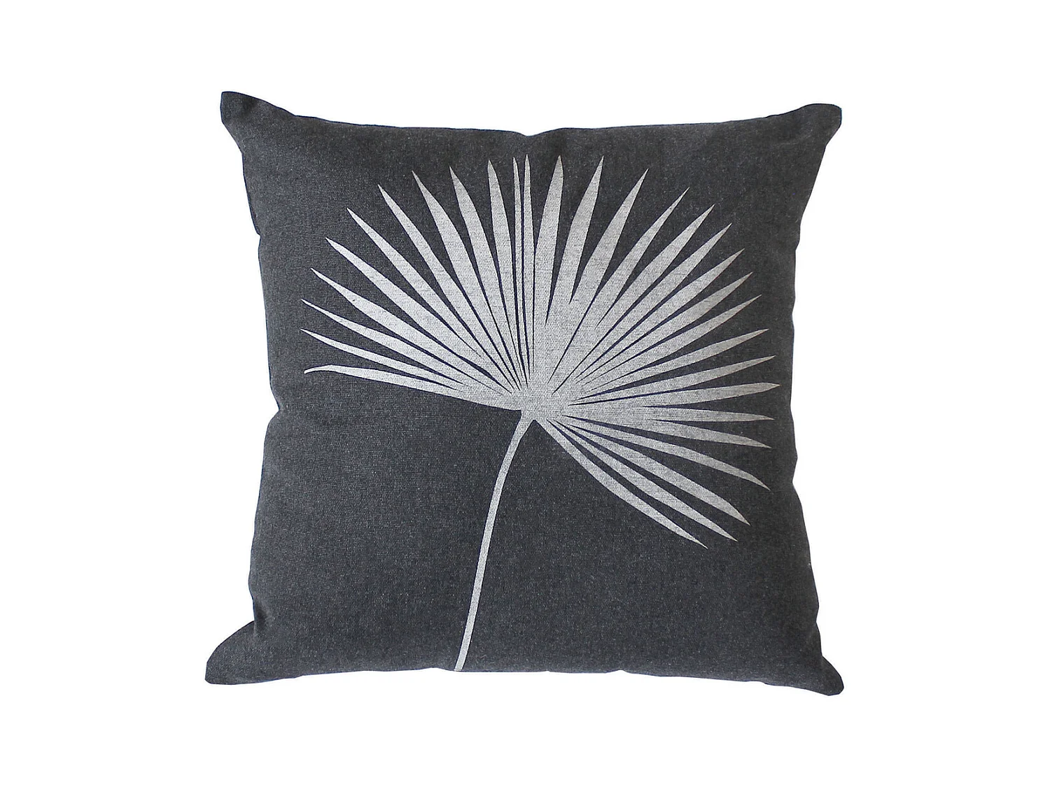 Coussin carré feuille de palmier