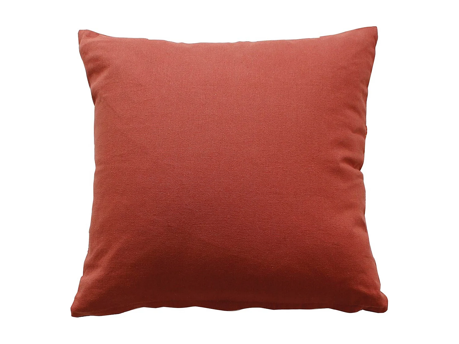 Coussin Déco Tufté "Bundi" 40x40cm Terracotta