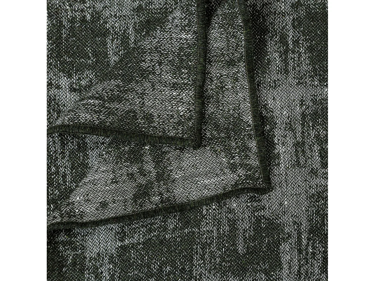 Plaid laine et lin mélangés