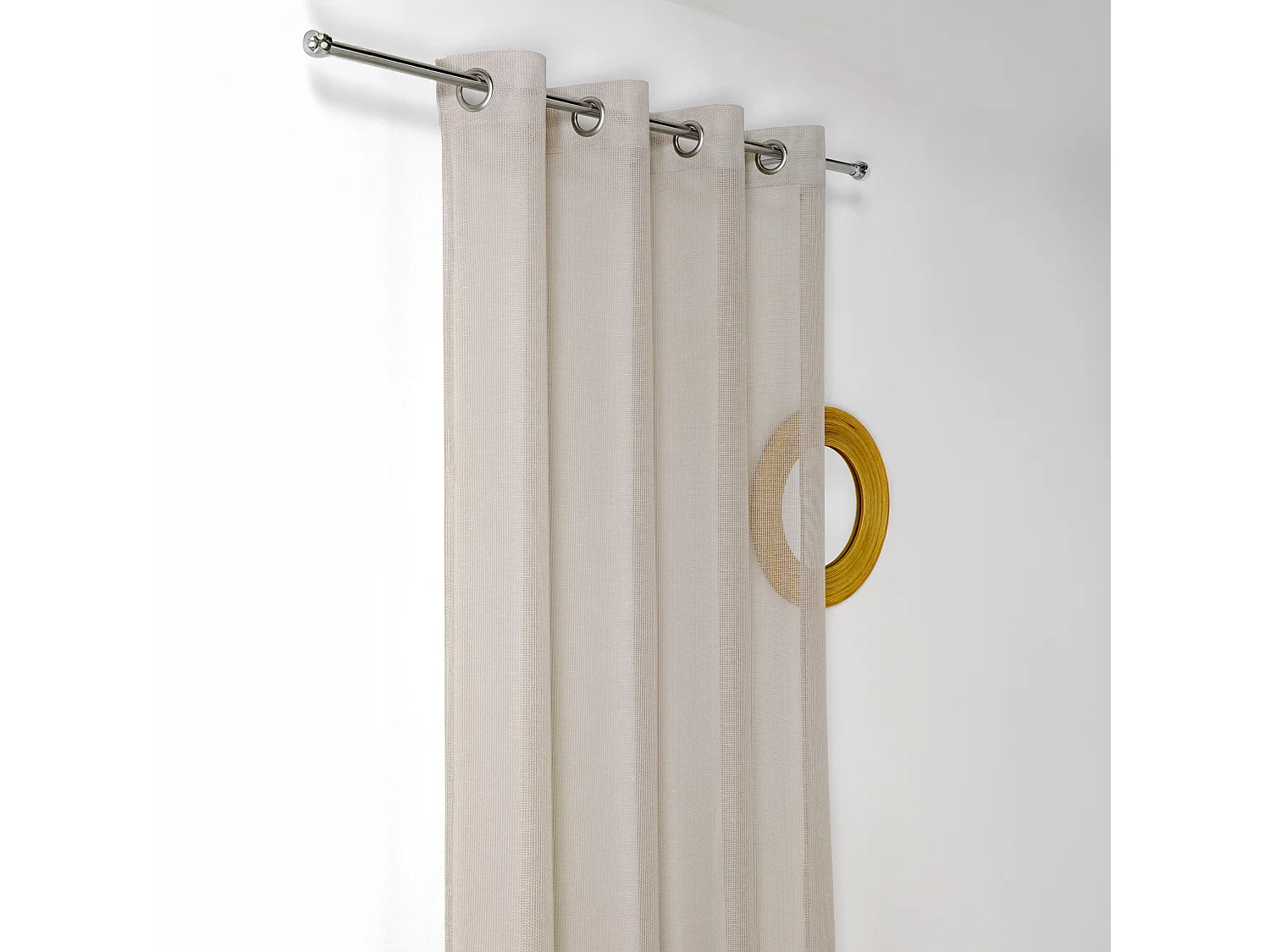 Voilage tissé maille uni