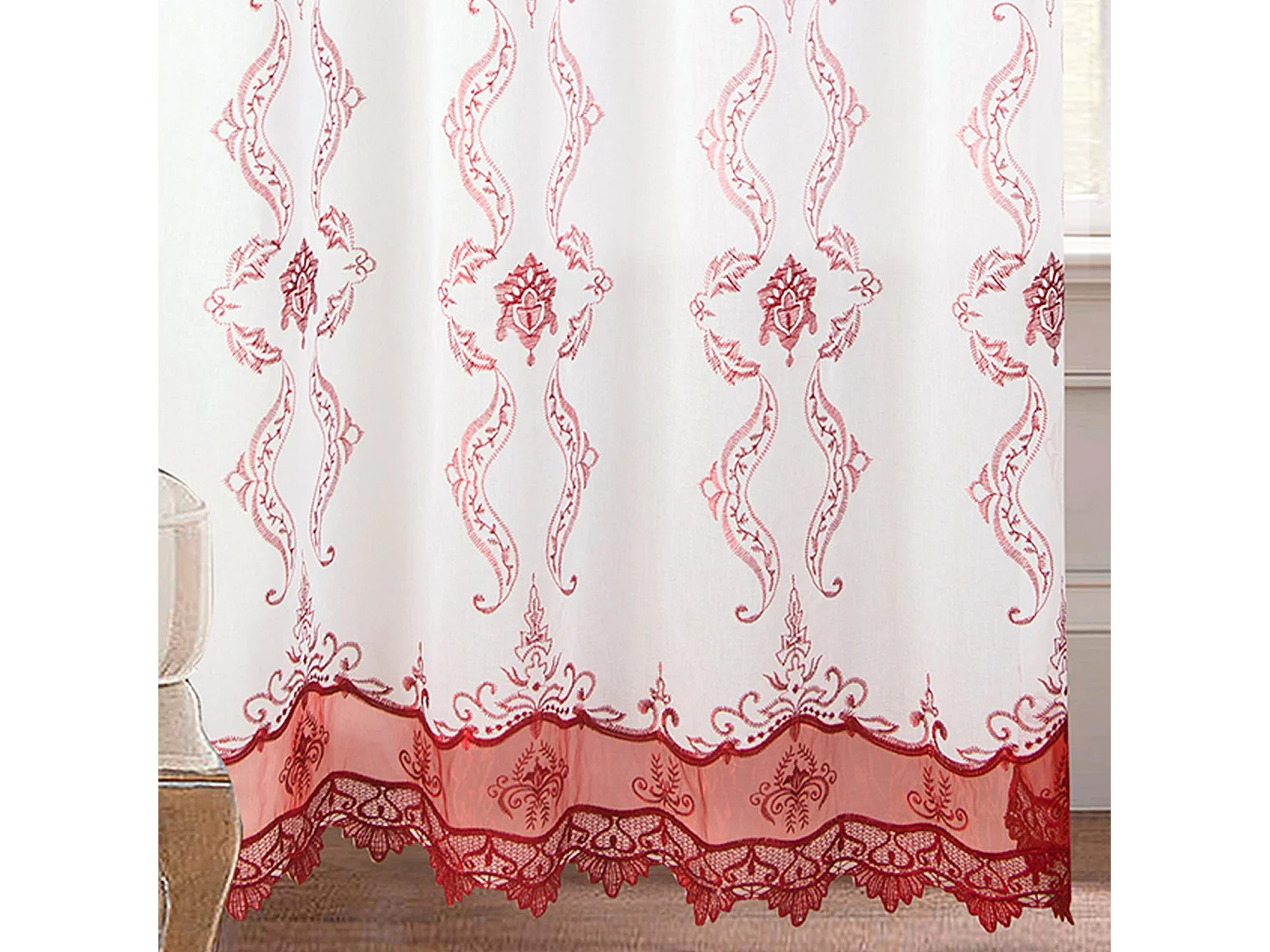 Par de cortinas de estilo oriental