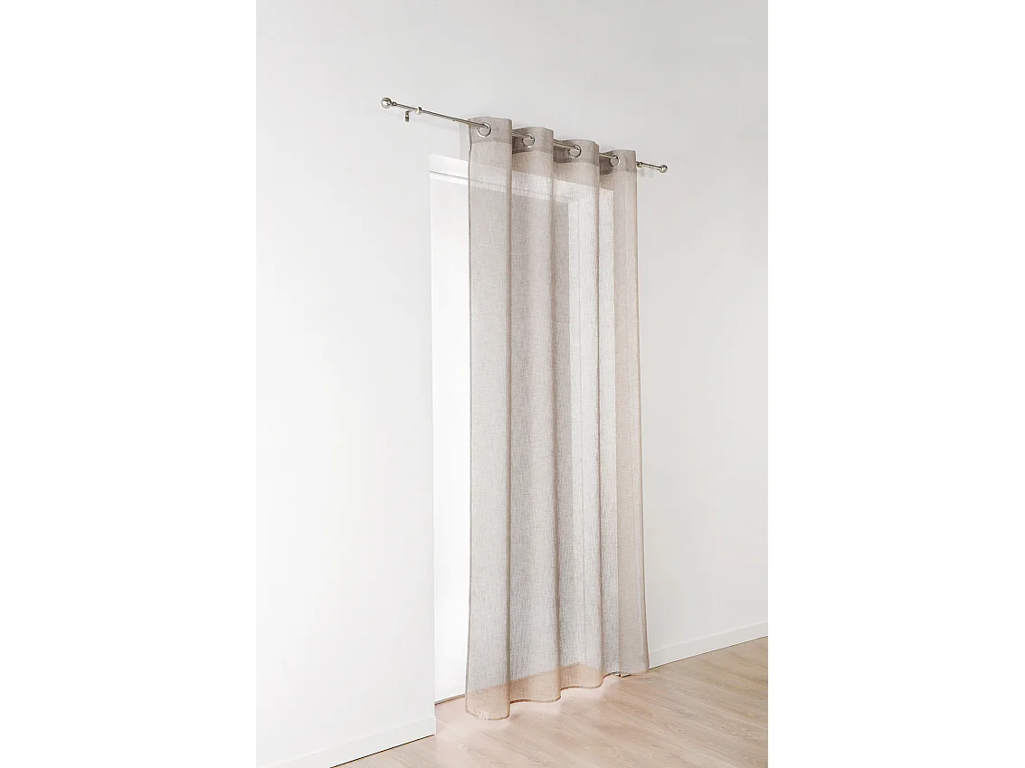 Leichter Vorhang in Leinenoptik