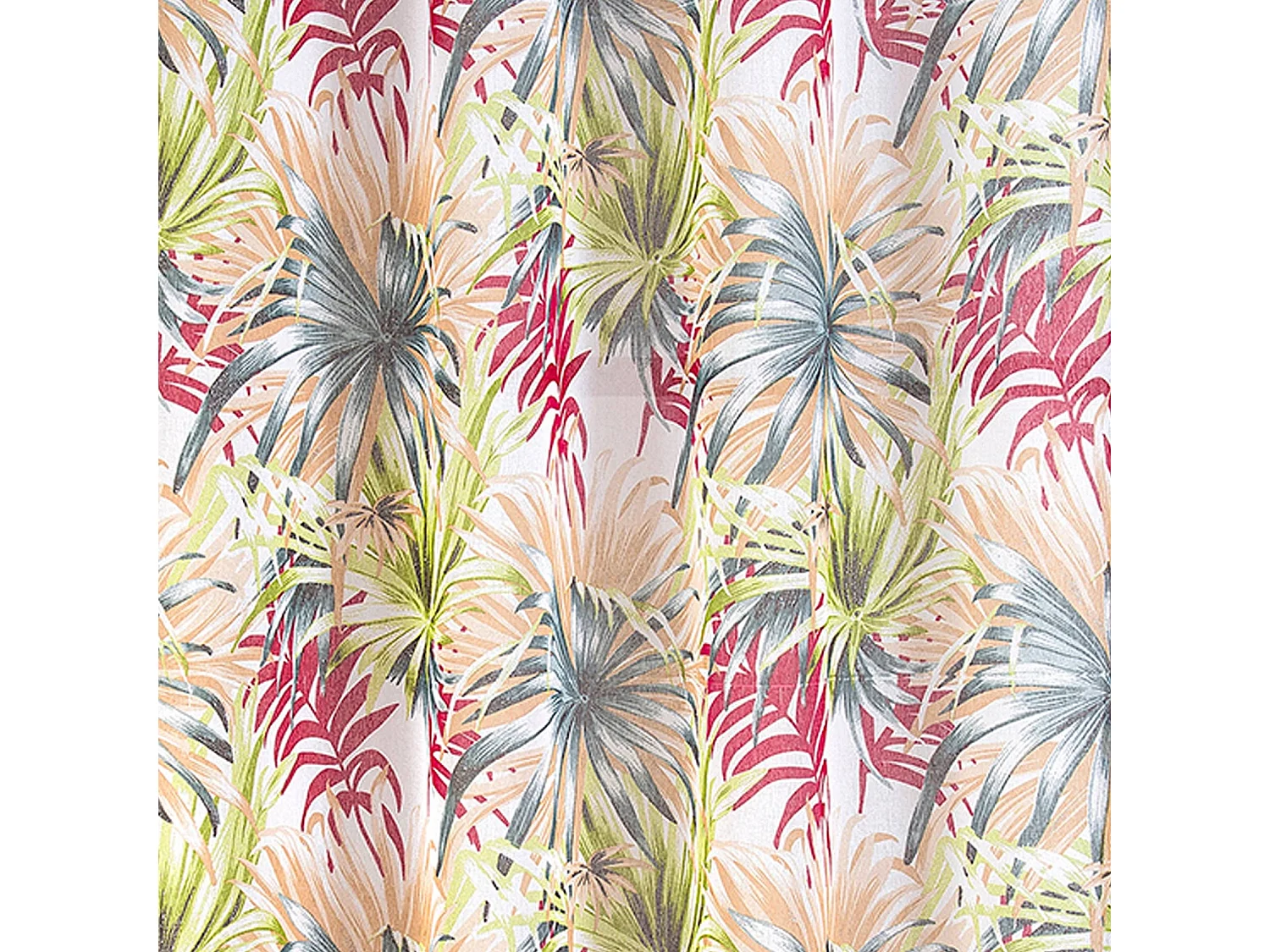 Par de visillos con estilo tropical