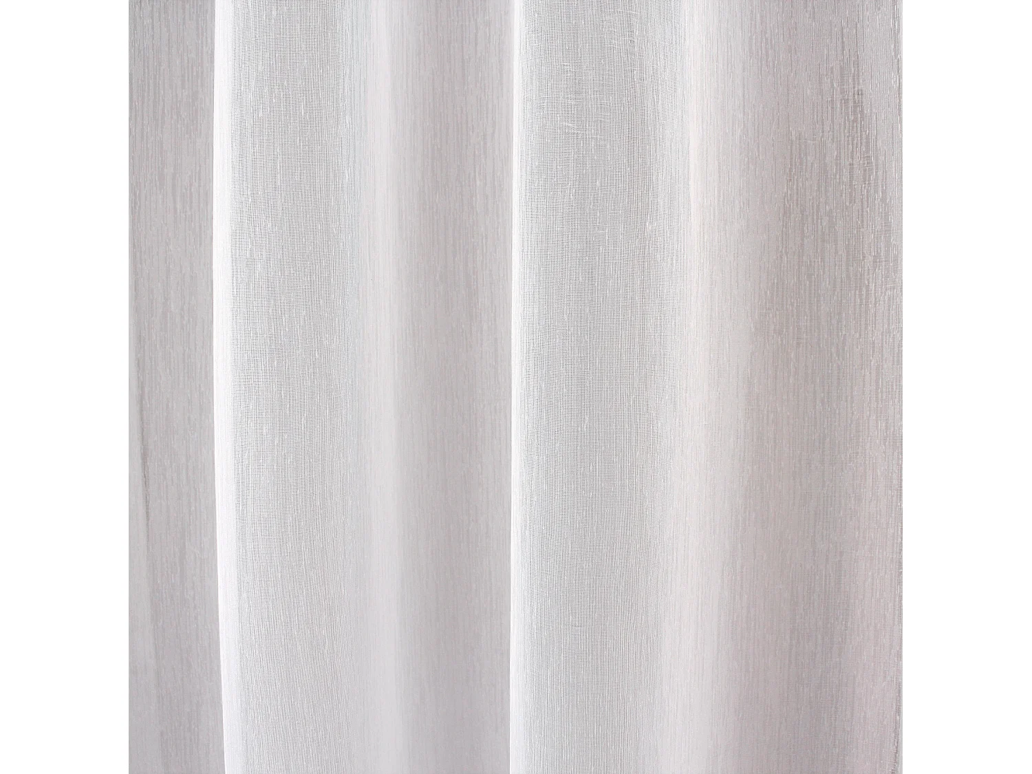 Paire de Voilages Droites "Sablé" 70x220cm Blanc