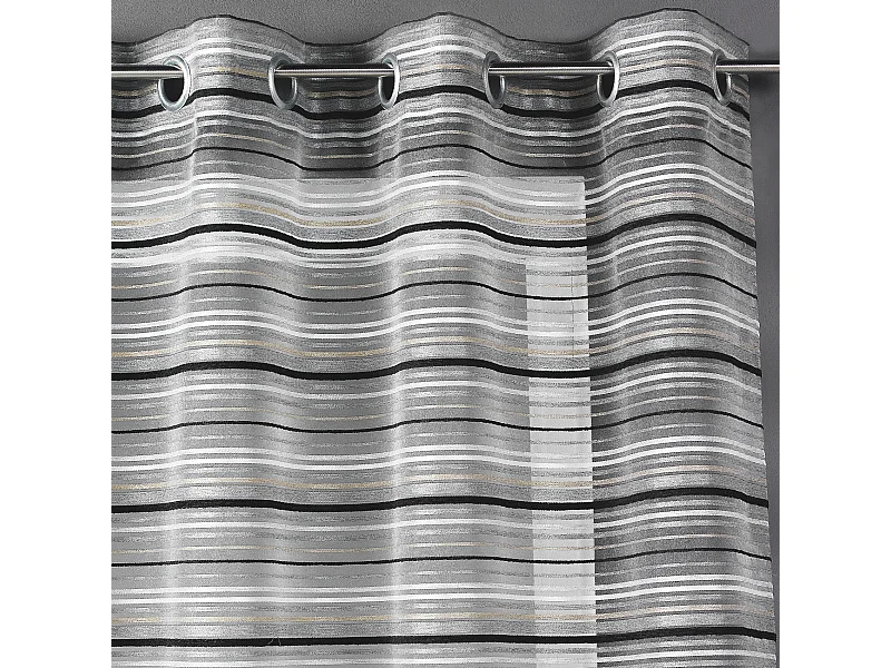 Visillo Organza Rayas chenilla horizontales