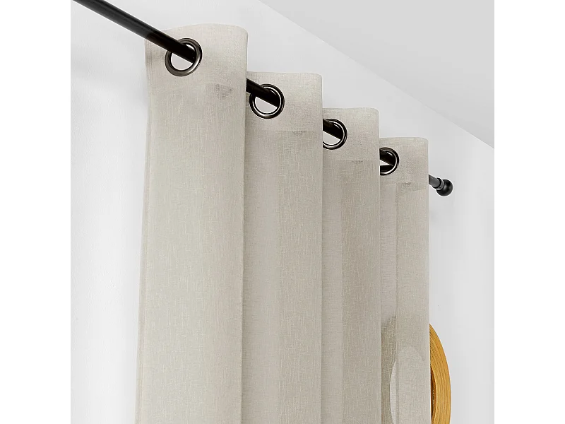 Voilage effet rustique