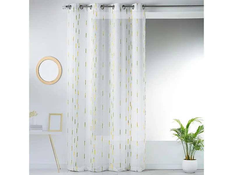 Visillo fantasía en estameña