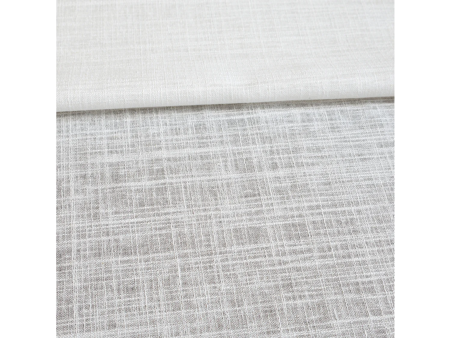 Vorhang mit Ösen, uni aus Poly-Baumwolle und Leinen