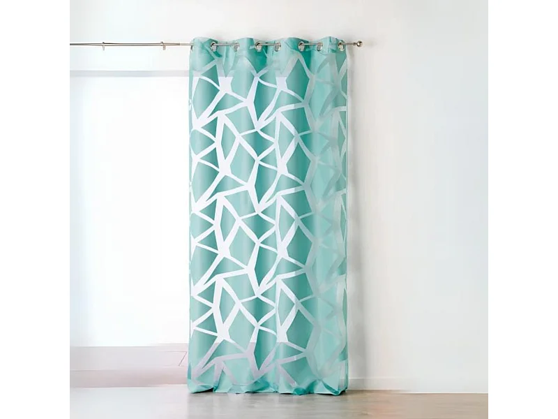 Voilage en Jacquard à Imprimés Géométriques