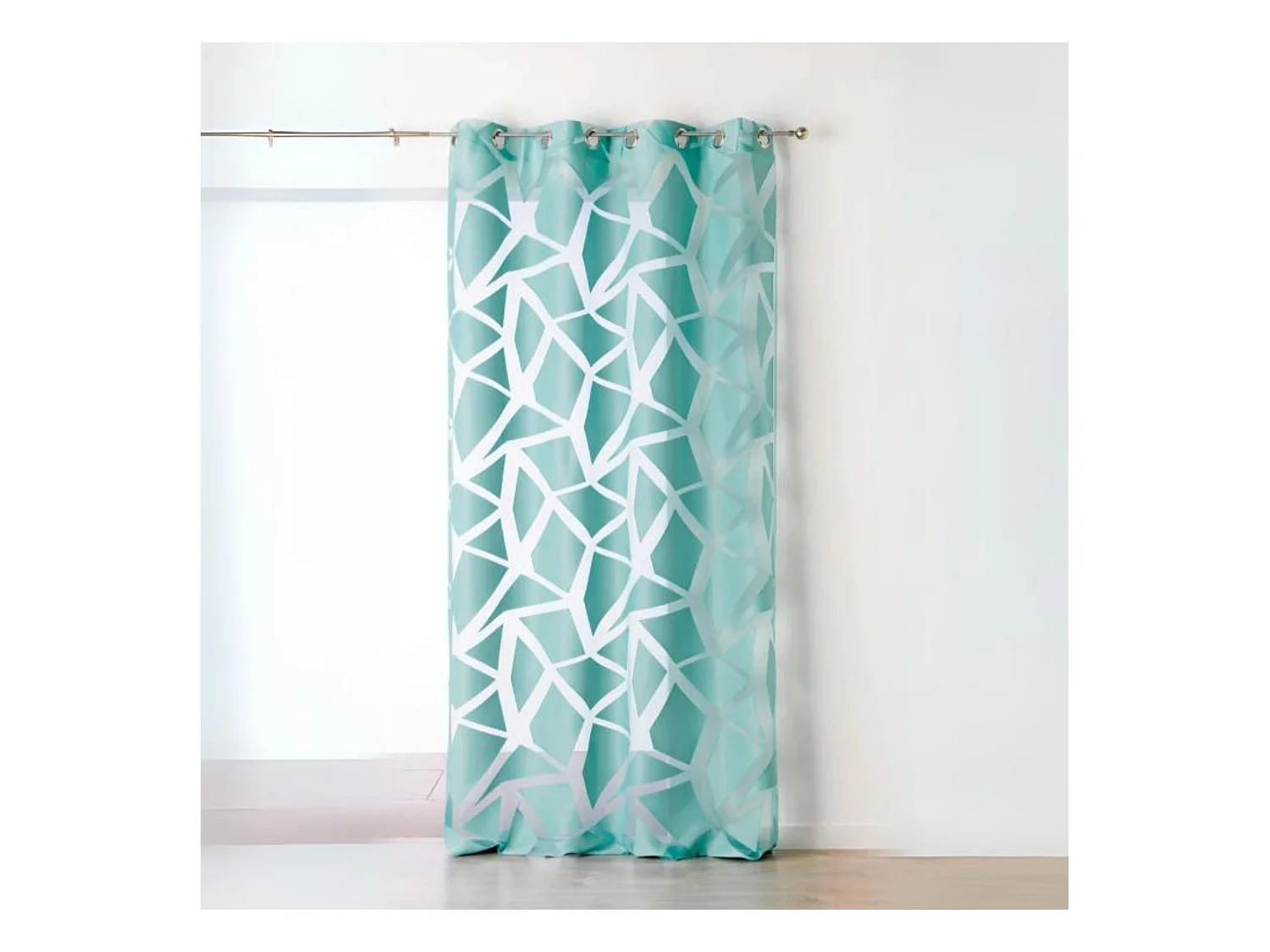 Voilage en Jacquard à Imprimés Géométriques