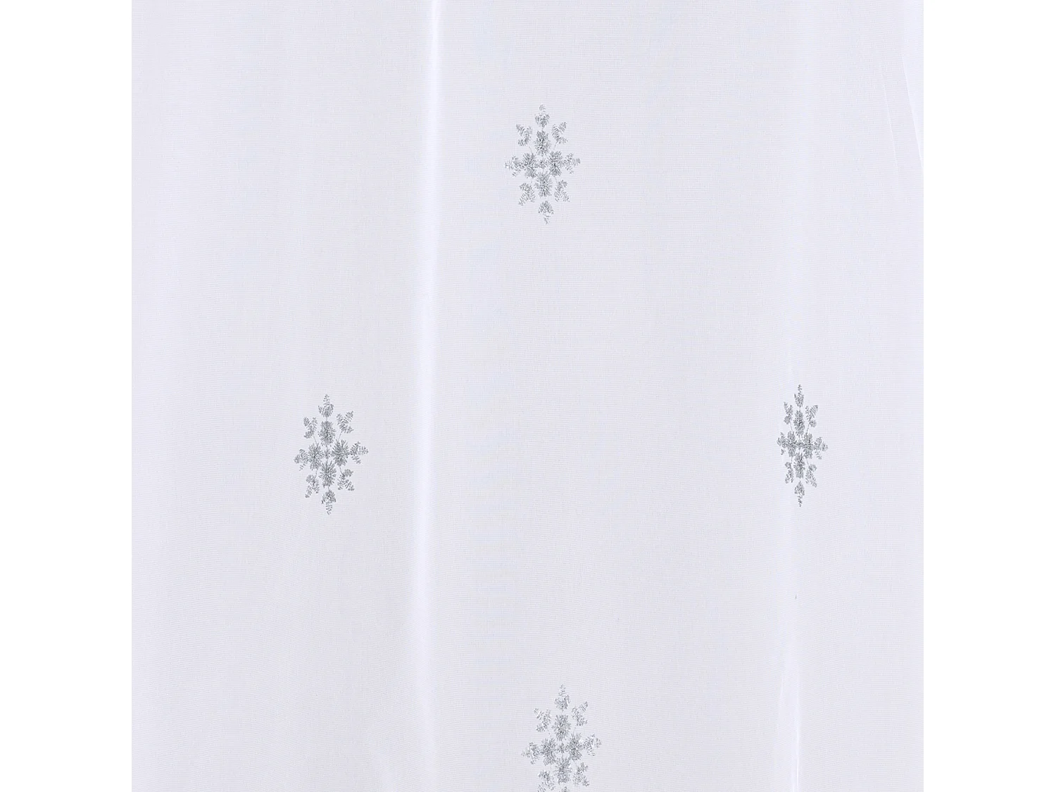 Paire de petits voilages motif flocons