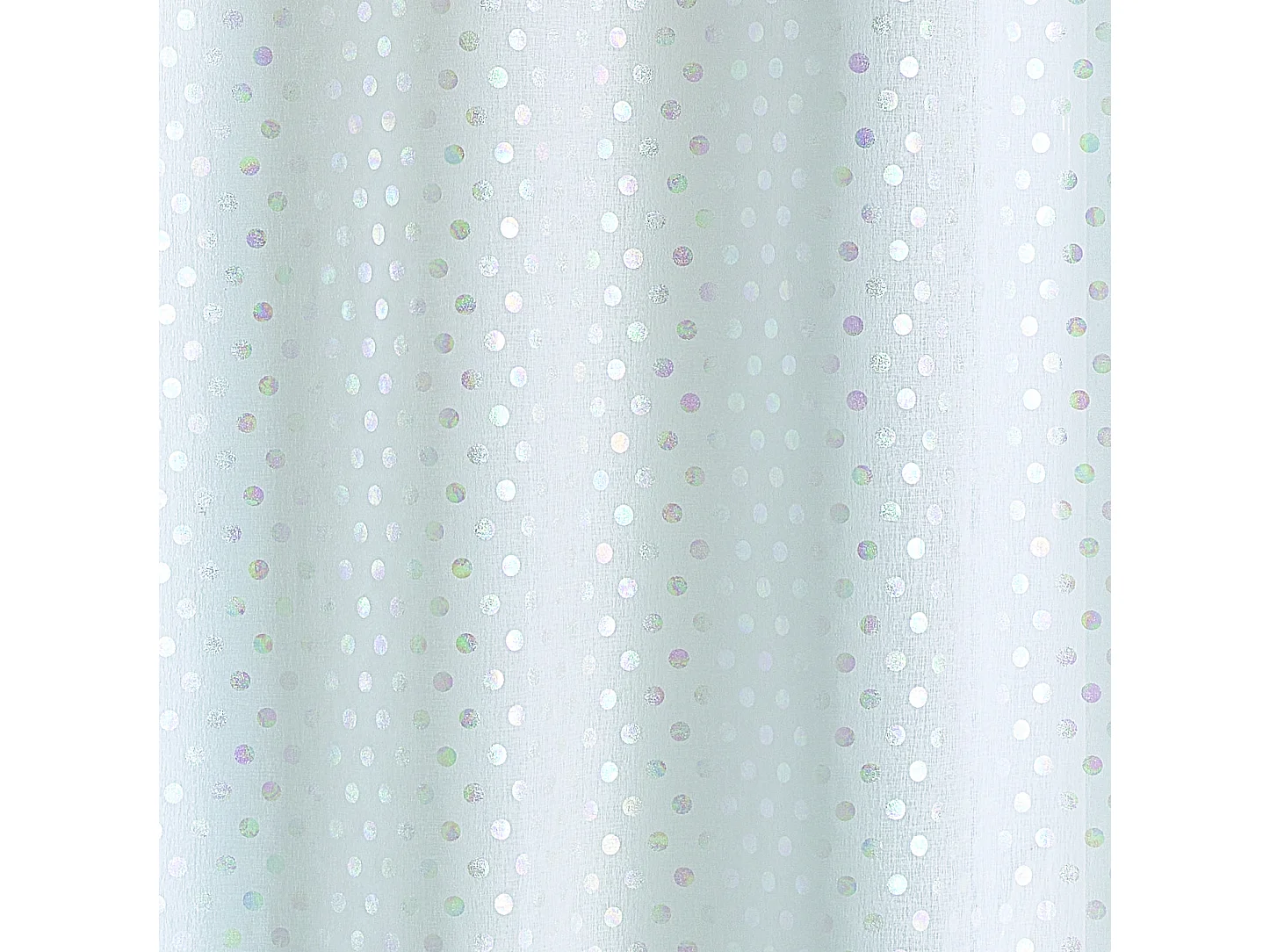 Vorhang aus Batist mit metallischen Punkten bedruckt