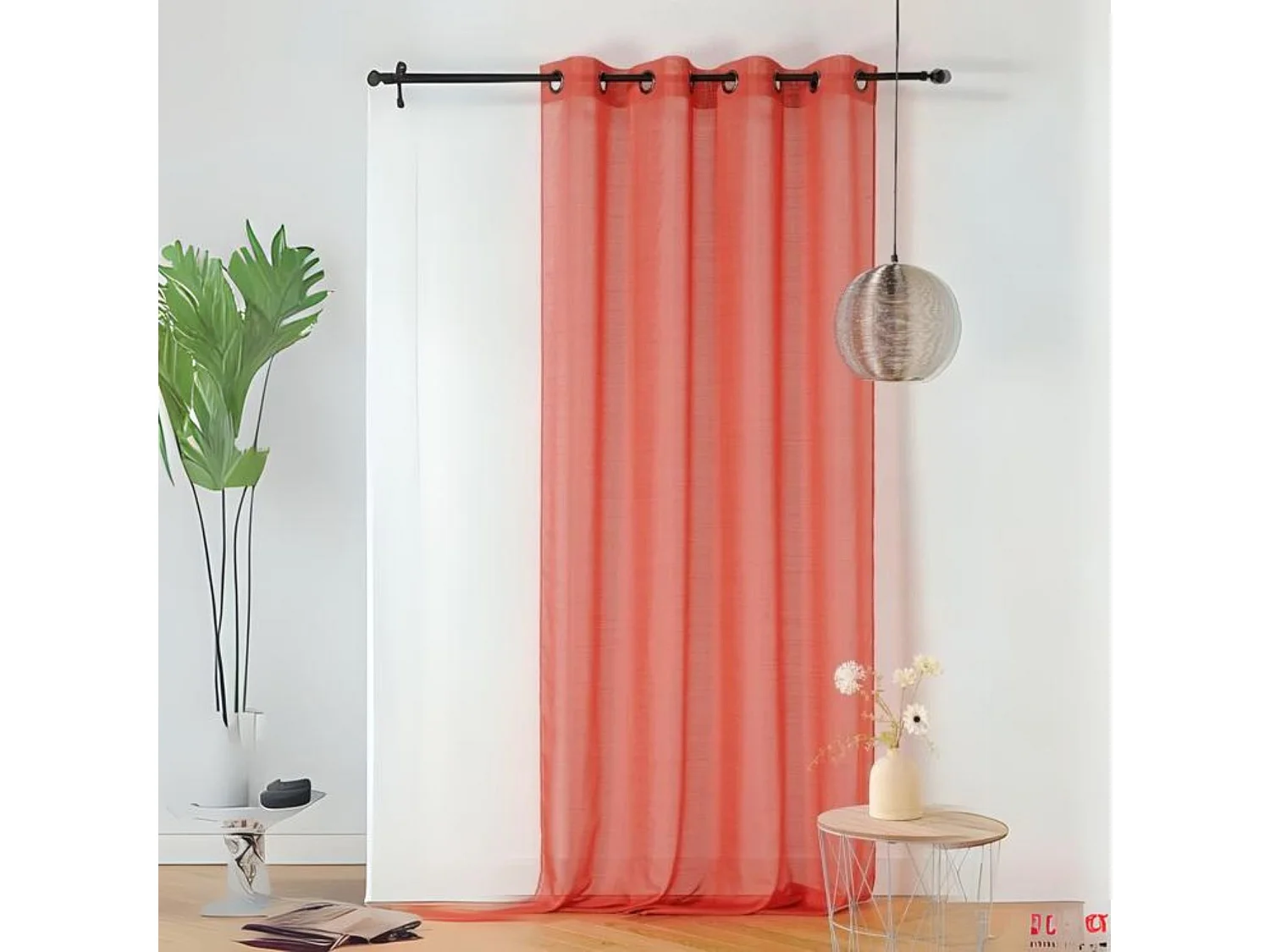 Vorhang aus gefrostetem Etamin