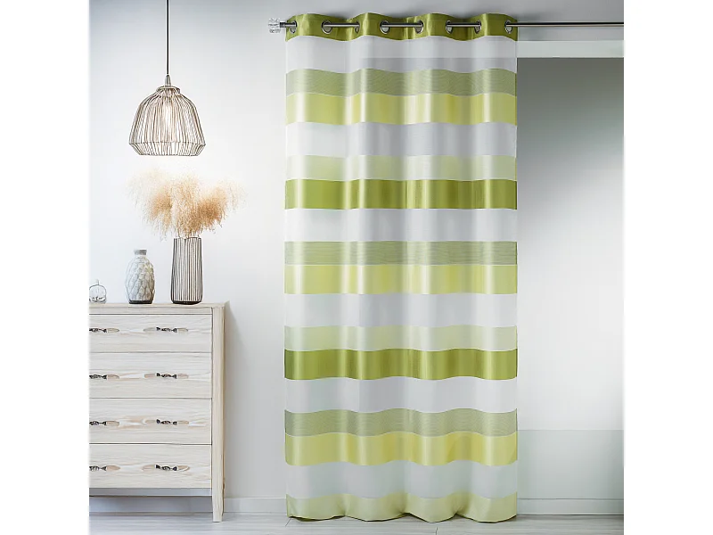 Visillo fantasía a rayas horizontales