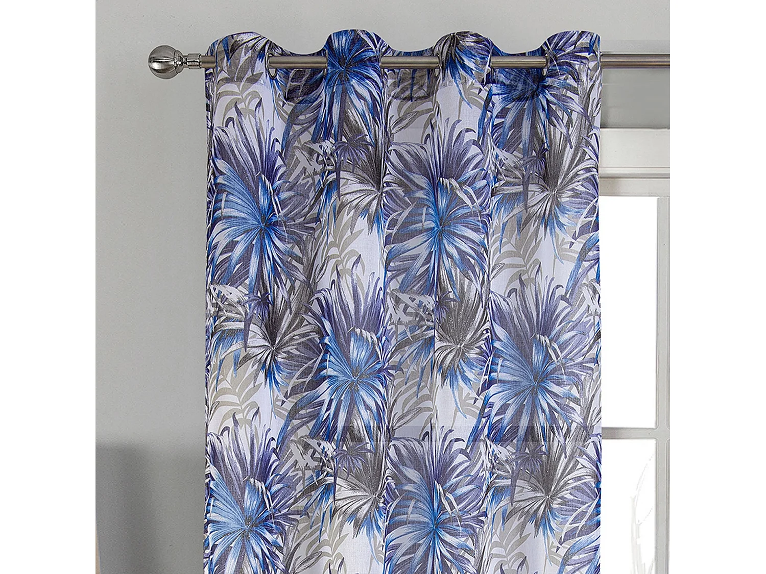 Paire de voilage au style tropical