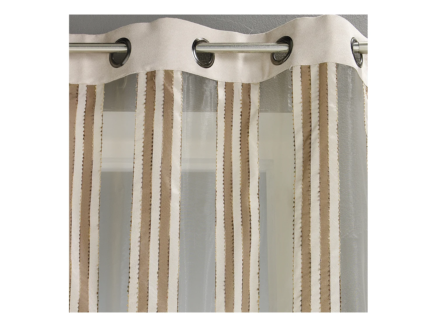 Visillo de Organza Rayas Verticales