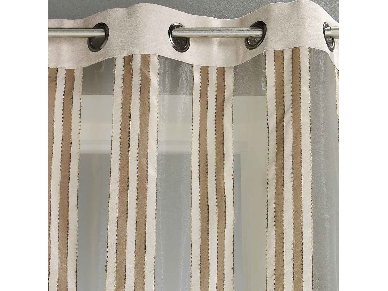 Visillo de Organza Rayas Verticales