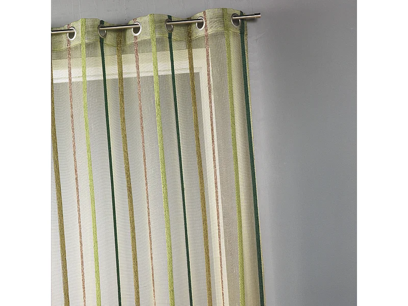 Voilage fantaisie à rayures verticales