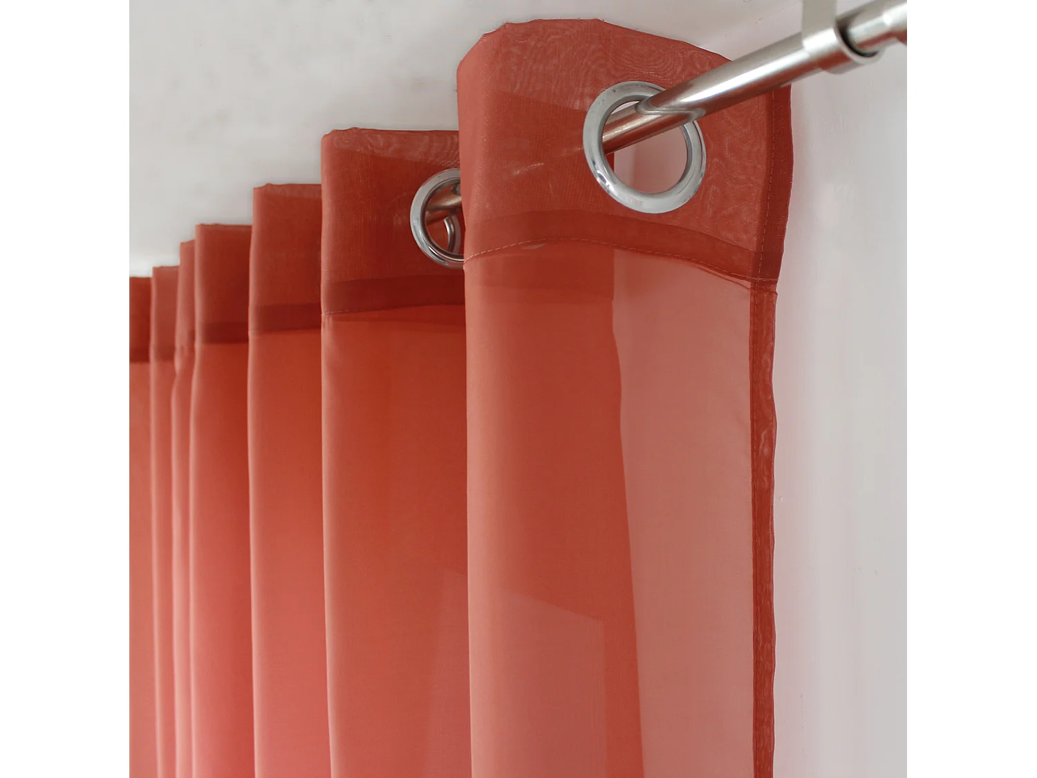 Einfarbiges Vorhang mit Ösen