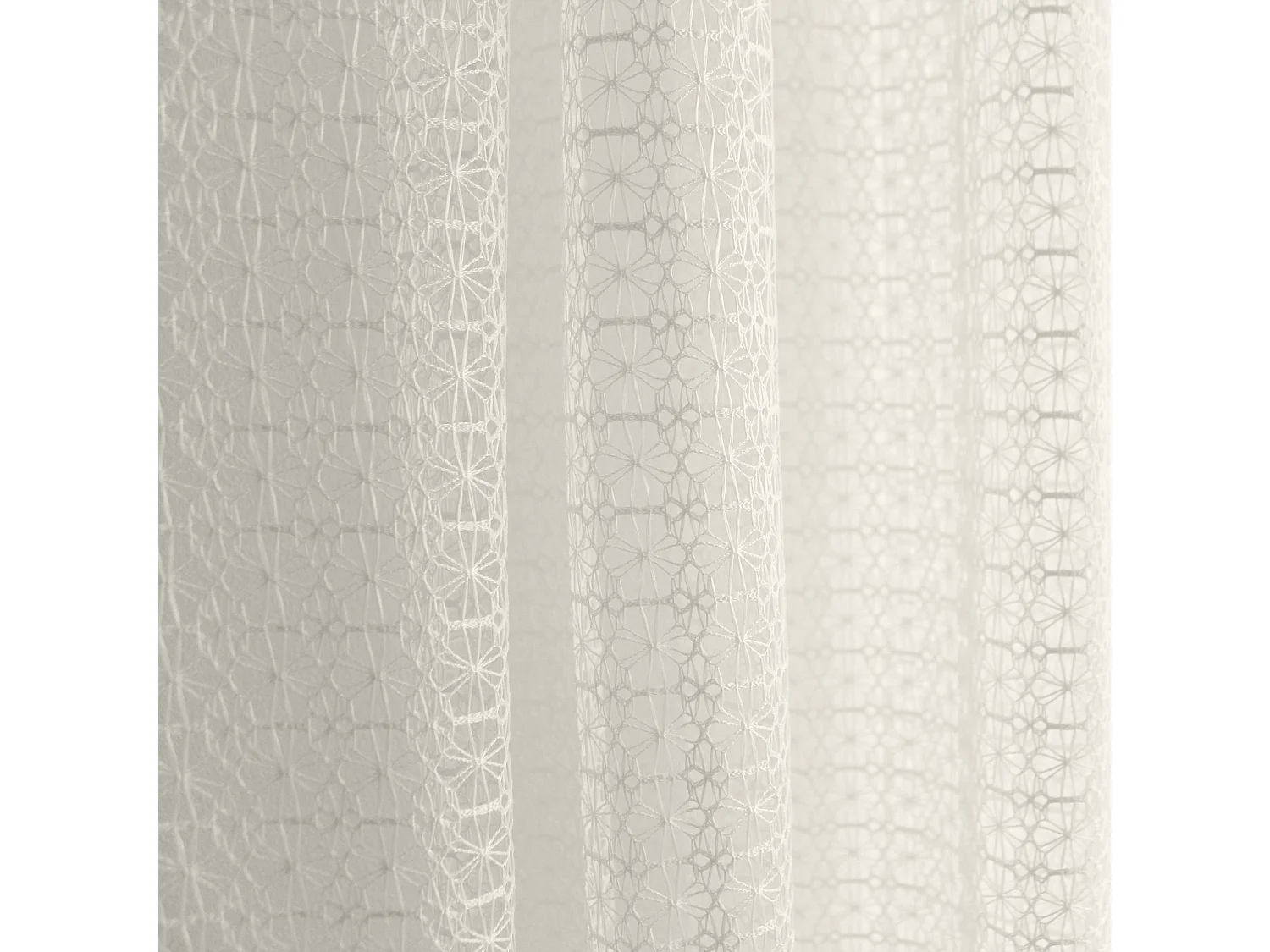 Rideau Voilage Fantaisie "Karabane" 140x240cm Écru