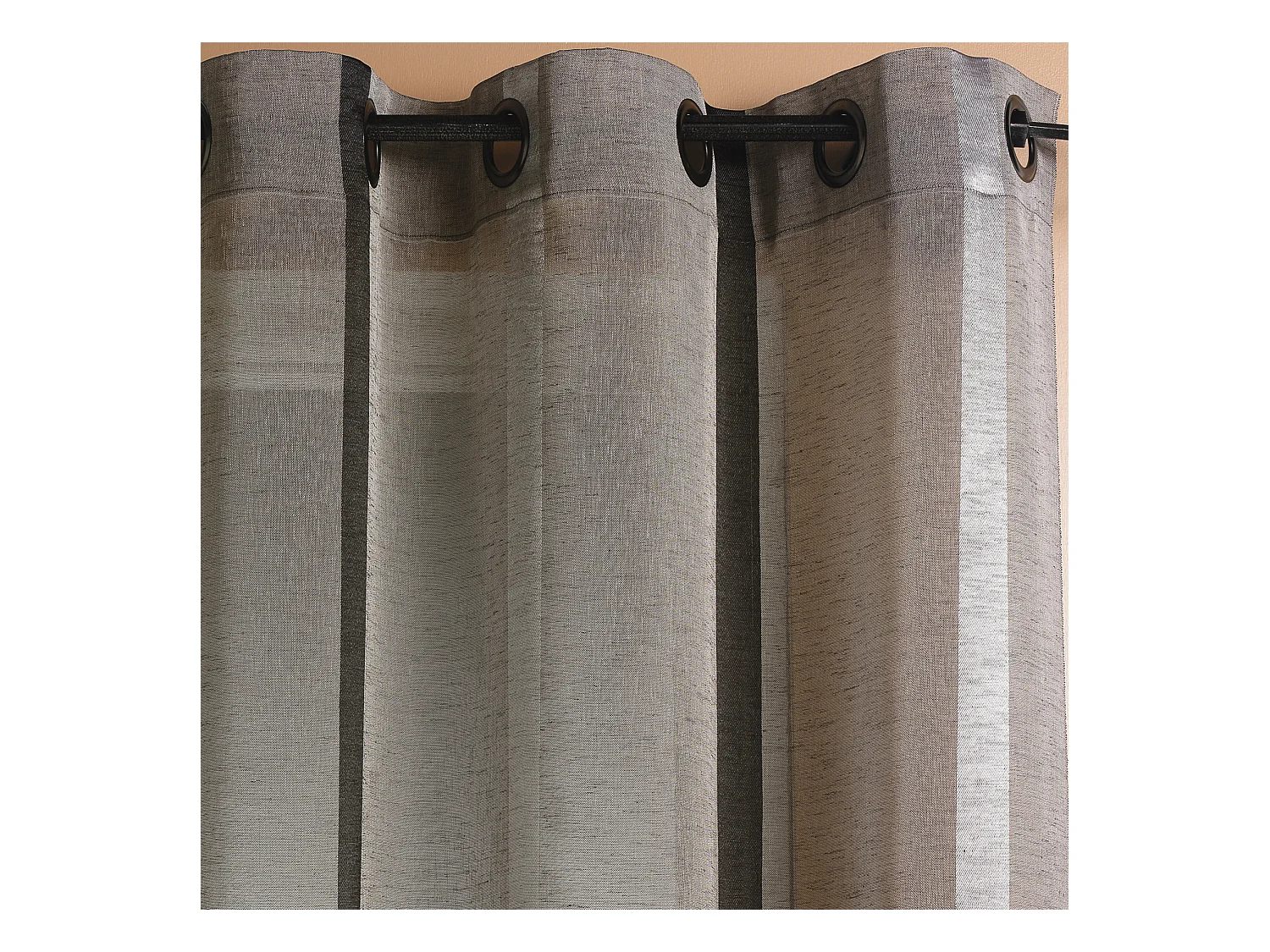 Voilage Etamine Rayures verticales