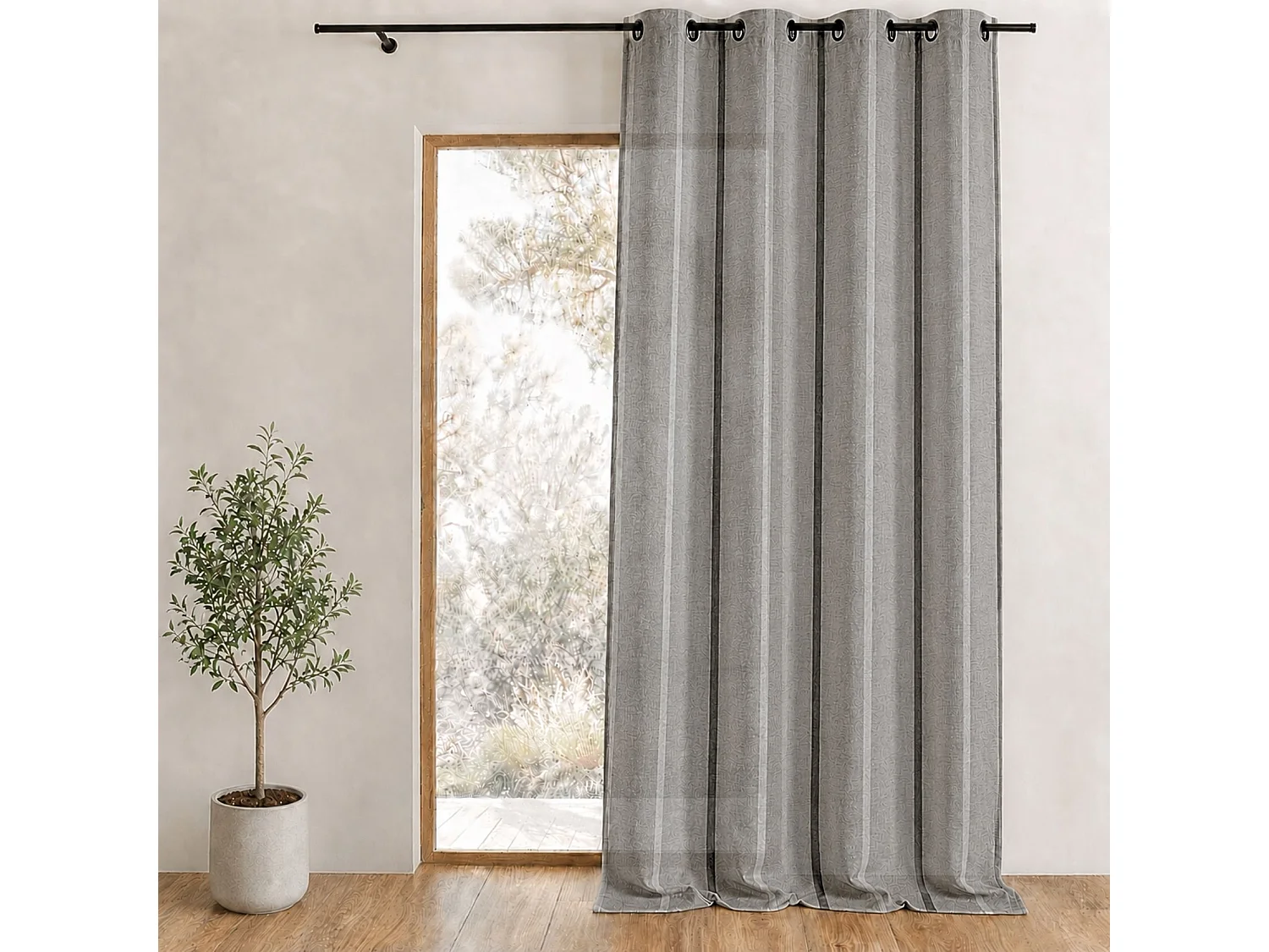 Etamine voile rayas verticales