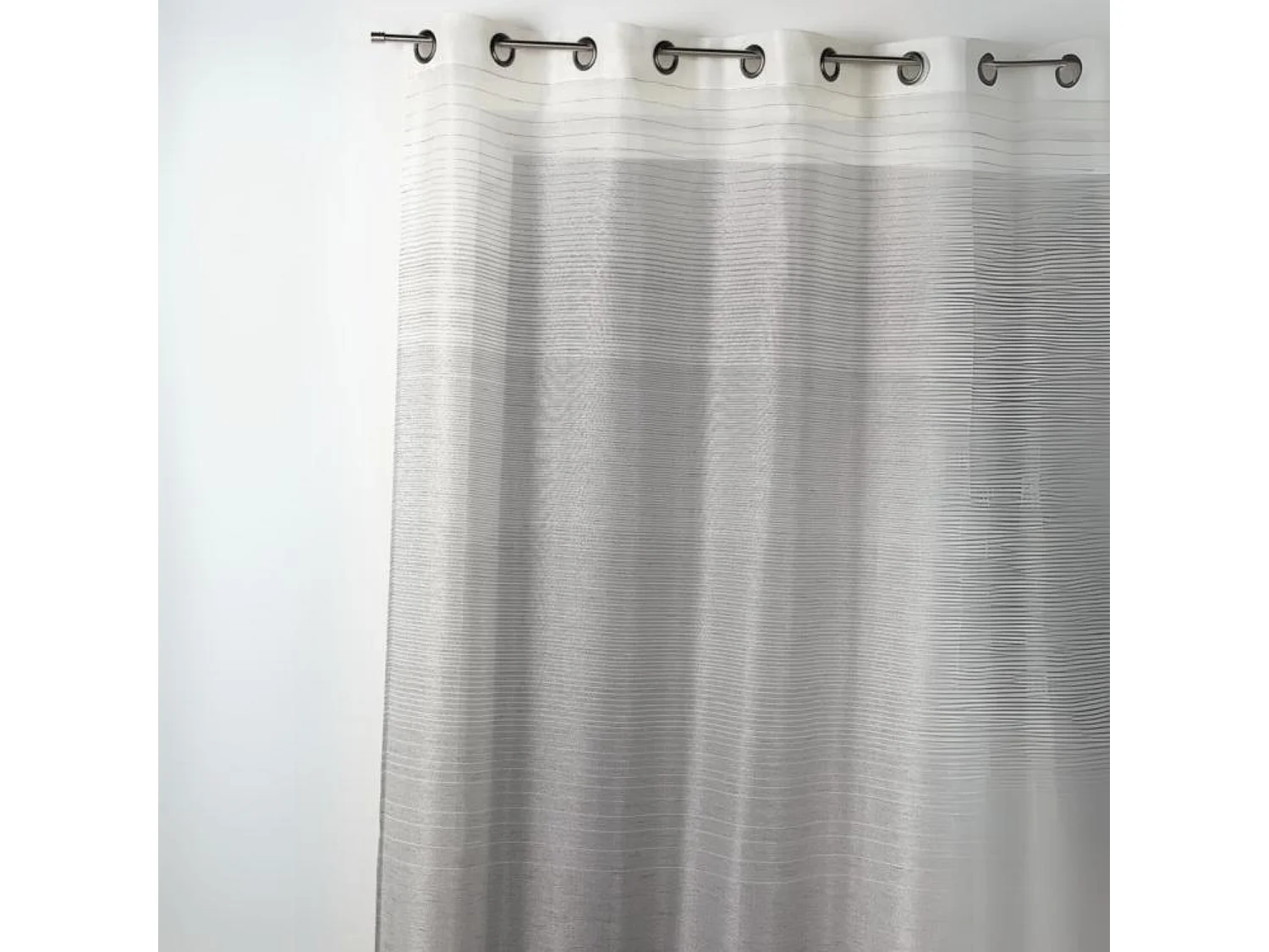 Voilage fantaisie à rayures horizontales dégradées