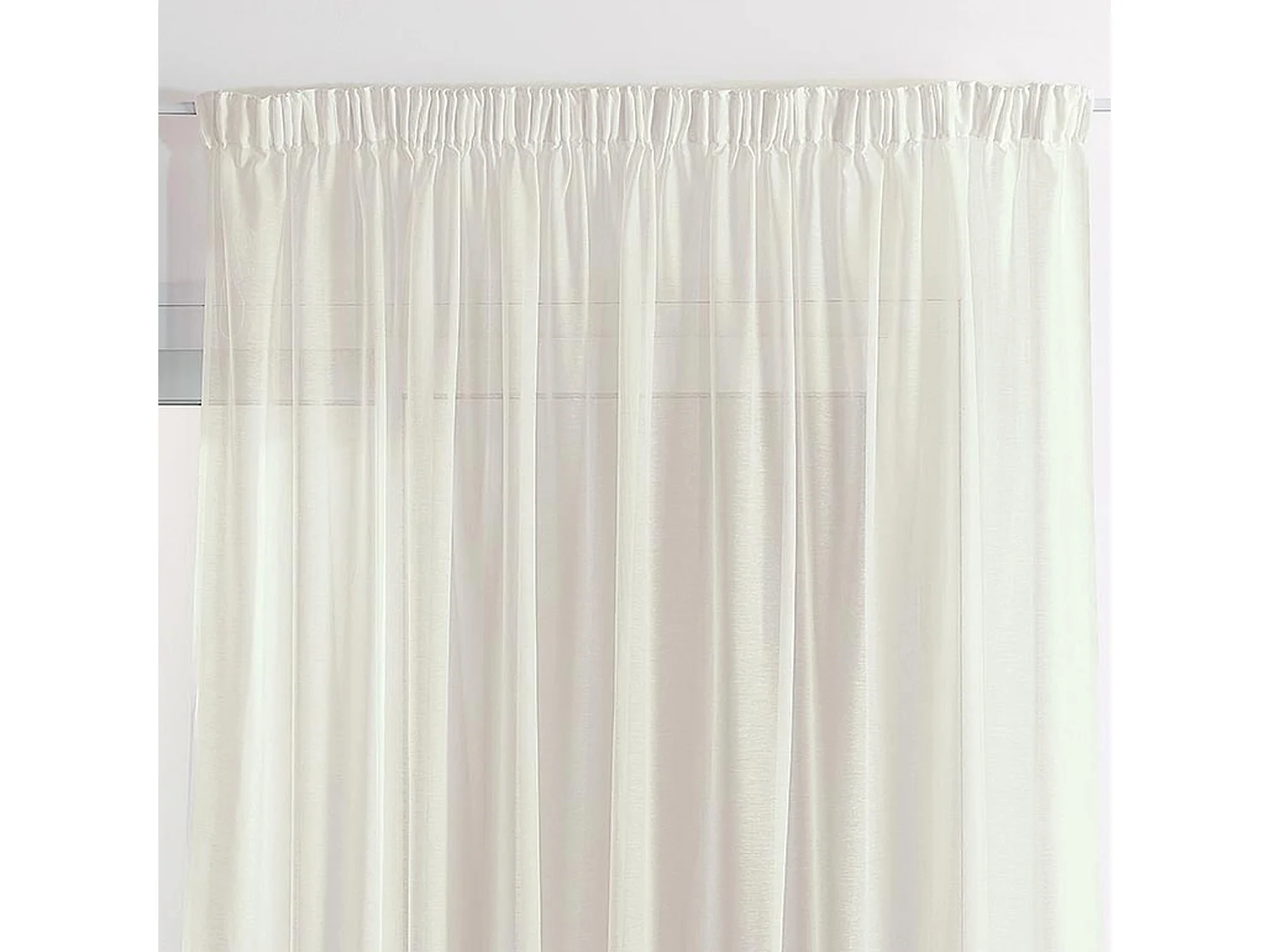 Voilage uni et sablé avec cornely