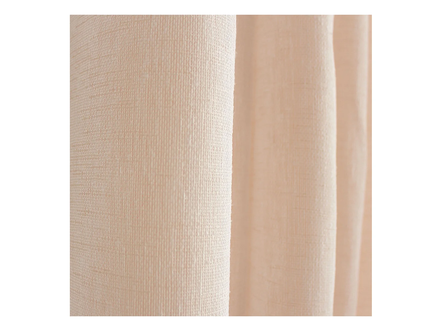 Gardine mit Ösen in Leinenoptik