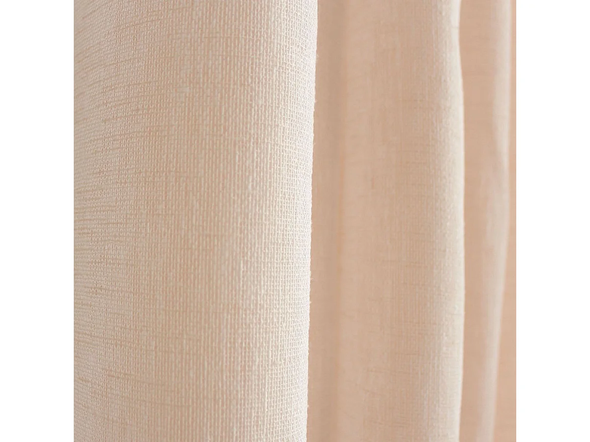 Visillo con ojales aspecto lino