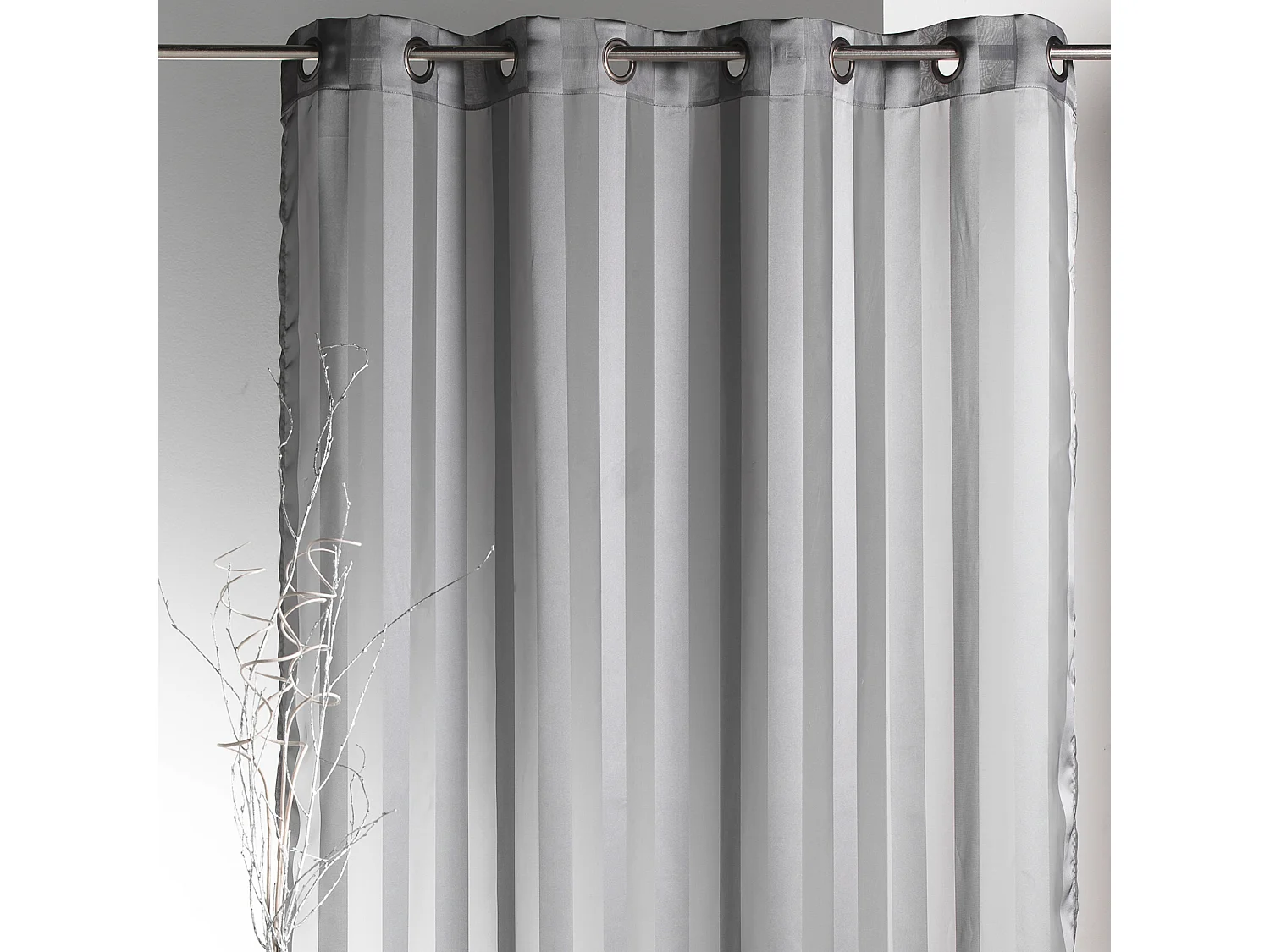 Voilage tissé à Rayures