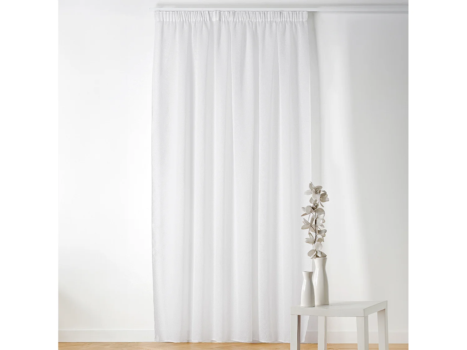 Voilage à Galon Fronceur Effet Bouclé